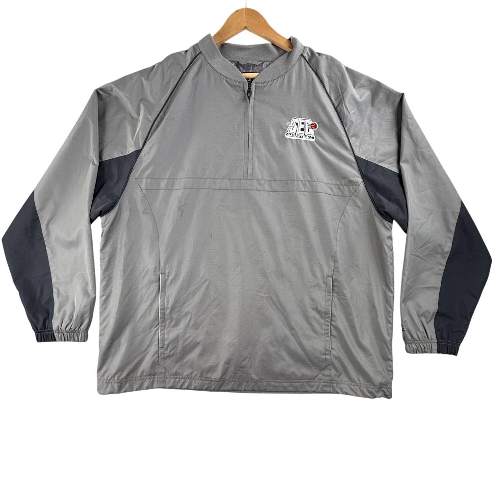 Sec Basketball Jacket Men Xl Gray Ncaa Tournament Champion Quarter Zip Pullover